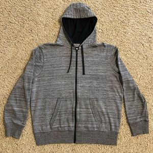 OP Grey Zip Up Hoodie (XL)